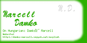 marcell damko business card